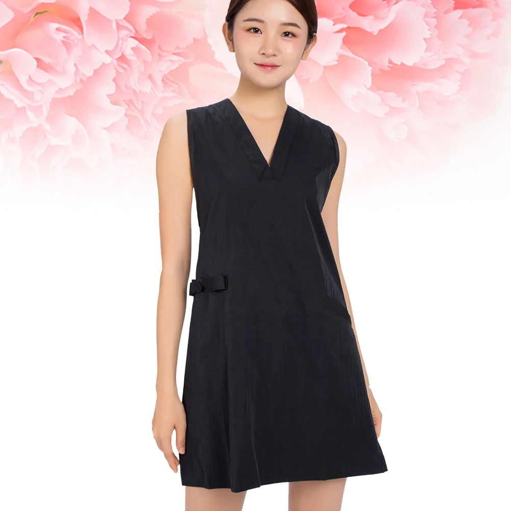 Fashion Sleeveless V Neck Apron for Hairdresser and Salon Shop Durable and Convenient Kitchen Cooking Apron