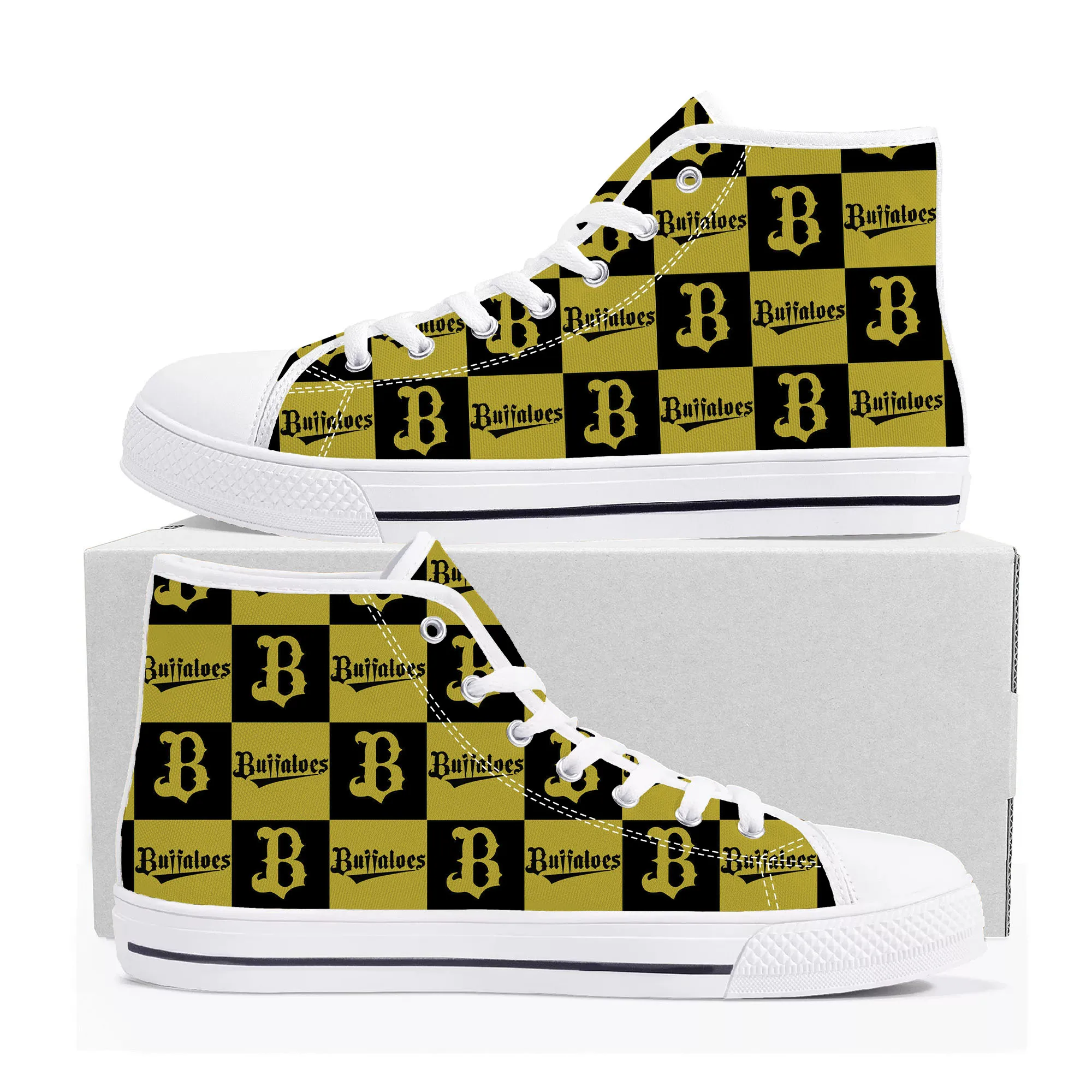 

バファローズ Buffaloes baseball High Top Sneakers Mens Womens Teenager Canvas High Quality Sneaker Casual Custom Made Shoes Customize
