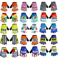 Retro Half Finger Cycling Gloves Shockproof Outdoor Sports Gloves Unisex Classic Team Bike 1