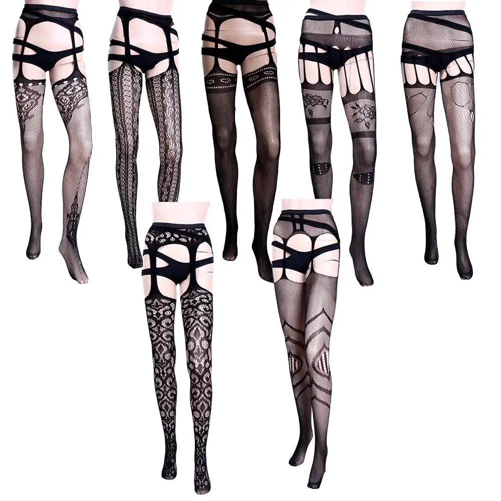 

Sexy Black Hollowed Out Fishnet Tights Fashion Women Gothic Stockings Harajuku Long Stocking Translucent Classical Pantyhose