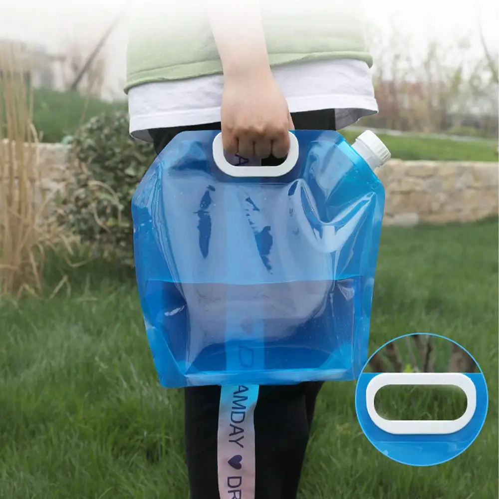 Description Picture 3 of itemCamping Water Bag With Faucet Folding Water Storage Containers Portable 5/10L Water Bucket Collapsible Water Pouch Camp Supplies