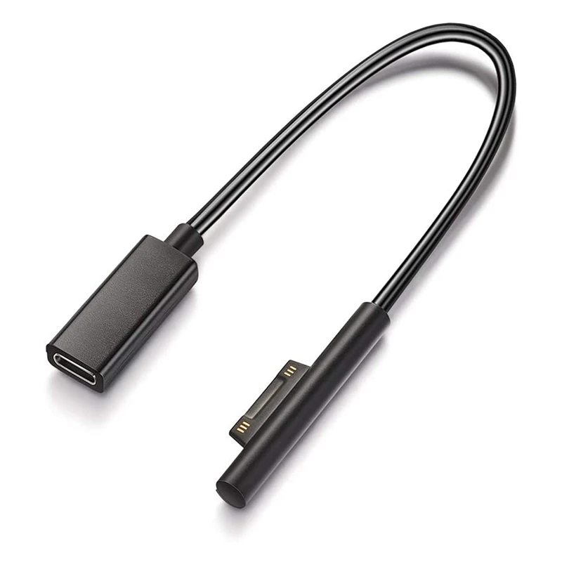 Surface Connect To Usb-C Cavo Di Ricarica Compatibile Per Surface Pro7 Go2 Pro6 5/4/3 Laptop1/2/3 E Surface Book