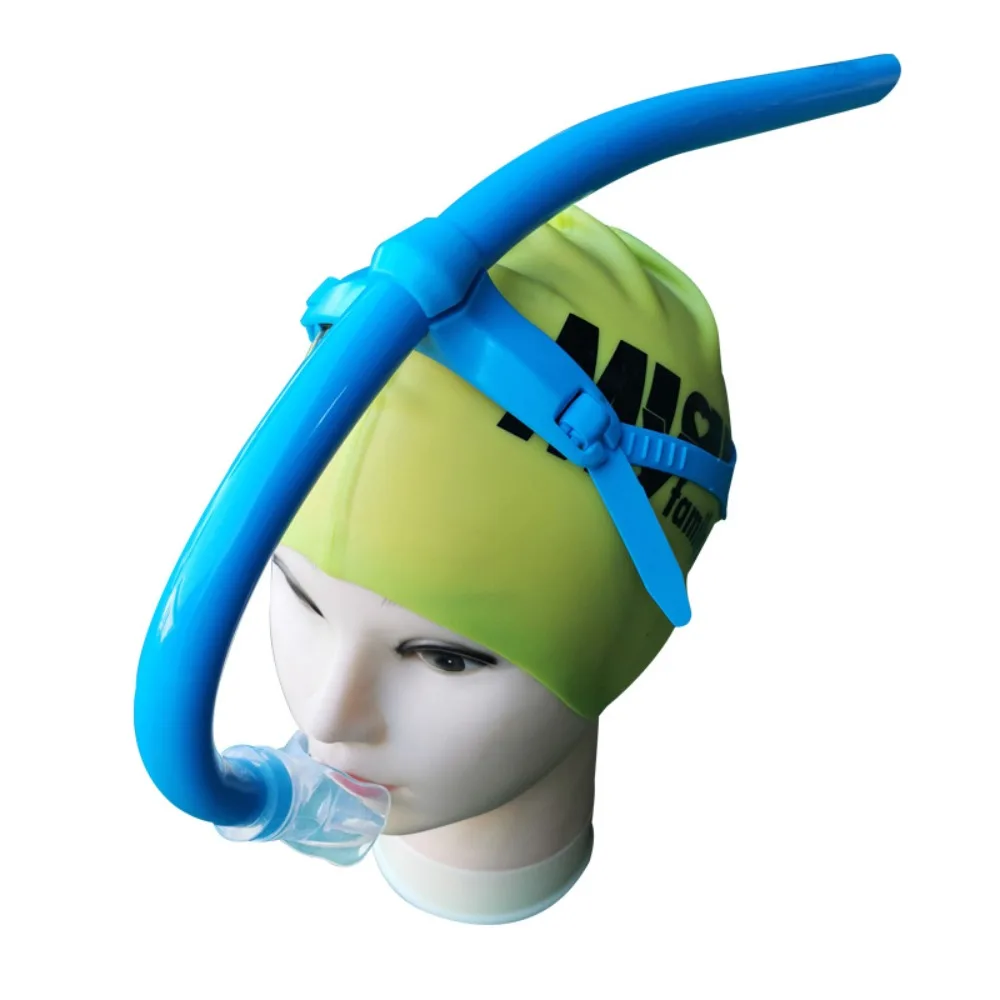 Diving Equipment Silicone Front Swimmer Snorkel Adjustable Silicone Swim Training Snorkel Comfortable Soft Diving Snorkel 4
