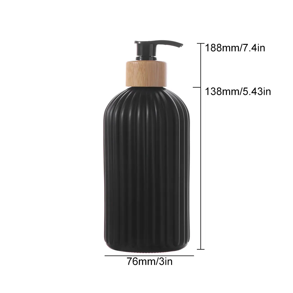 500ml Strip Soap Dispenser with Pump Empty Storage Jar Liquid Soap Bottle Rust Proof Waterproof Hand Soap