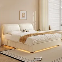 Lit de sommeil simple, design moderne et luxueux, gain de place, lit double queen size, lit de massage, meubles en bois avec rangement, meubles tendance 1