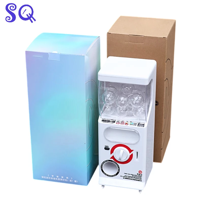 미니 가샤폰 기계 아케이드 껌 캡슐 장난감 사탕 기계 자동 판매기 슬라이딩 도어 가샤폰 기계