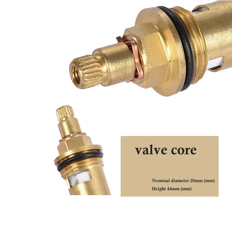 Brass Slow-Opening Spool Faucet Hot And Cold Water Spool G1/2 Kitchen Sink Mixer Tap Stream Sprayer Head Ceramic Core