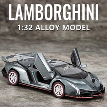 

1:32 Veneno Alloy Sports Car Model Diecasts & Toy Vehicles Metal Car Model Simulation Sound and Light Collection Kids Toy Gift