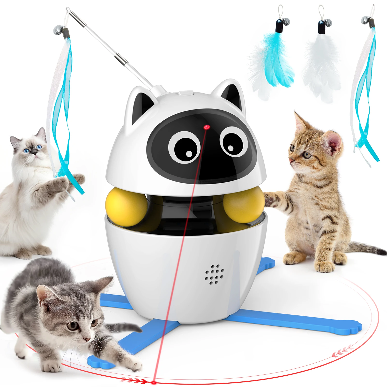 4-in-1 Interactive Cat Laser Toy 1