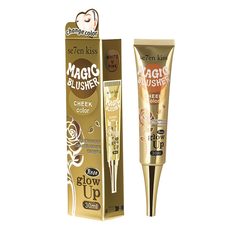 בלאשר שינוי טמפרטורה קסום, עמיד למים, חלק וחלק, בלאש נוזלי ורוד לחם