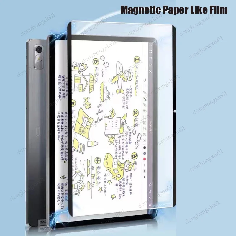 

Magnetic Paper Feel Screen Protector For For Lenovo Xiaoxin Pad Pro 12.7 10.6 Pro 11.2 11.5 P12 12.7 Y700 P11 Plus Pro M10 Plus