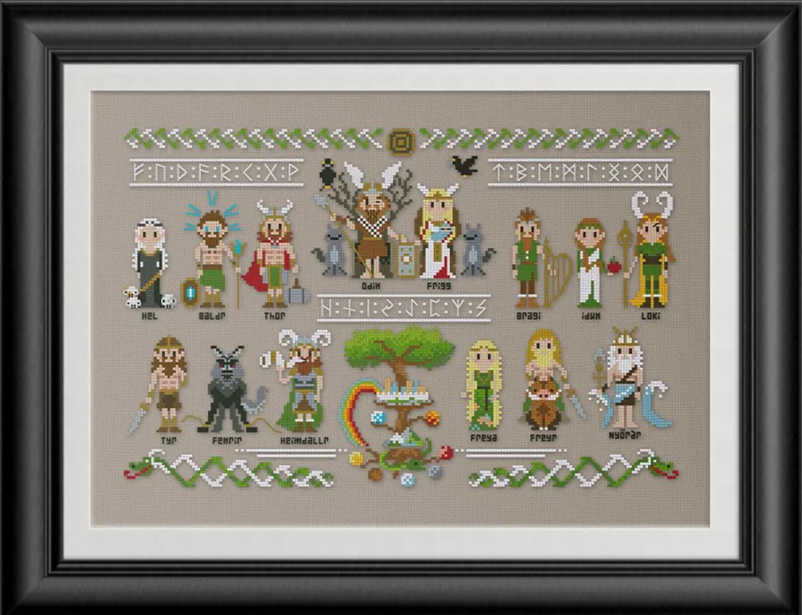 norwegian gods 47-34 counted DIY Cross Stitch Sets Chinese Cross-stitch Kits Embroidery Needlework cross stitch kit