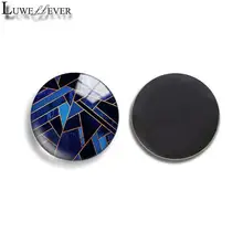 

30mm 35mm Geometric Pattern Blackboard Round Glass Refrigerator Fridge Magnet Findings 585 Parts Accessories