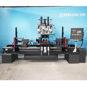 cnc 1530 7t woodworking machinery furniture leg making machine wood lathe with automatic loading and unloading