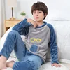 Fleece Pajamas For Boy Flannel Warm Pyjamas Kids Thicken Cartoon Teens Sleepwear Cute Big Boys Girls Night Clothes 10 12 14 16Y 1