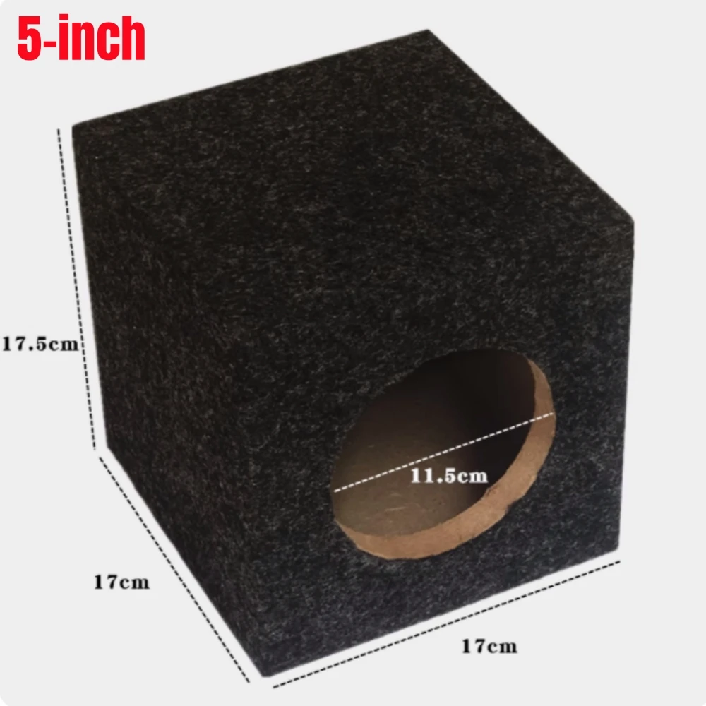 DIY Car Audio Modification,4/5/6/6.5Inch Subwoofer Empty Box, Car/Home Subwoofer Box Body,Speaker Wooden Shell,Customizable Size