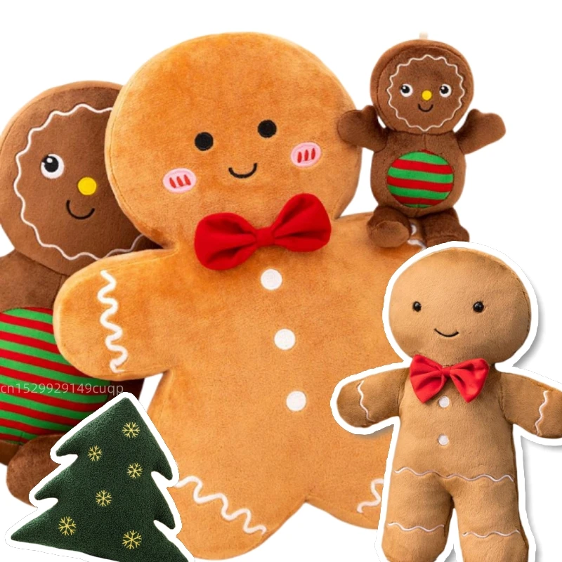 Kerstdecoratie gingerbread man hanger H9/10.5cm 3st