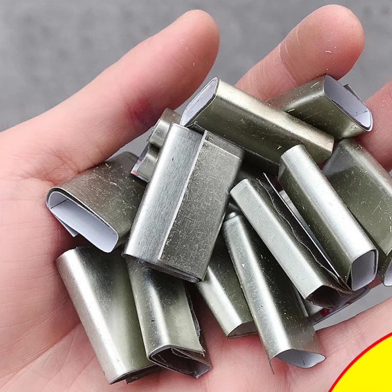 500g 1kg/lot Metal Seals Packing Strap Clips Buckle for PP and PET