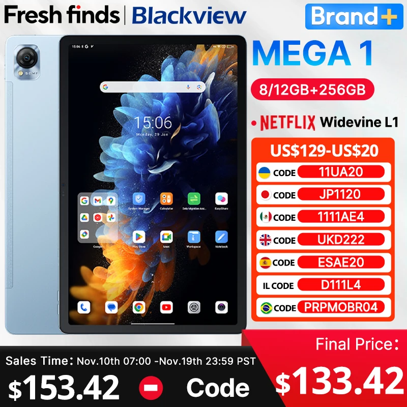 Blackview MEGA 1 タブレット 11.5 