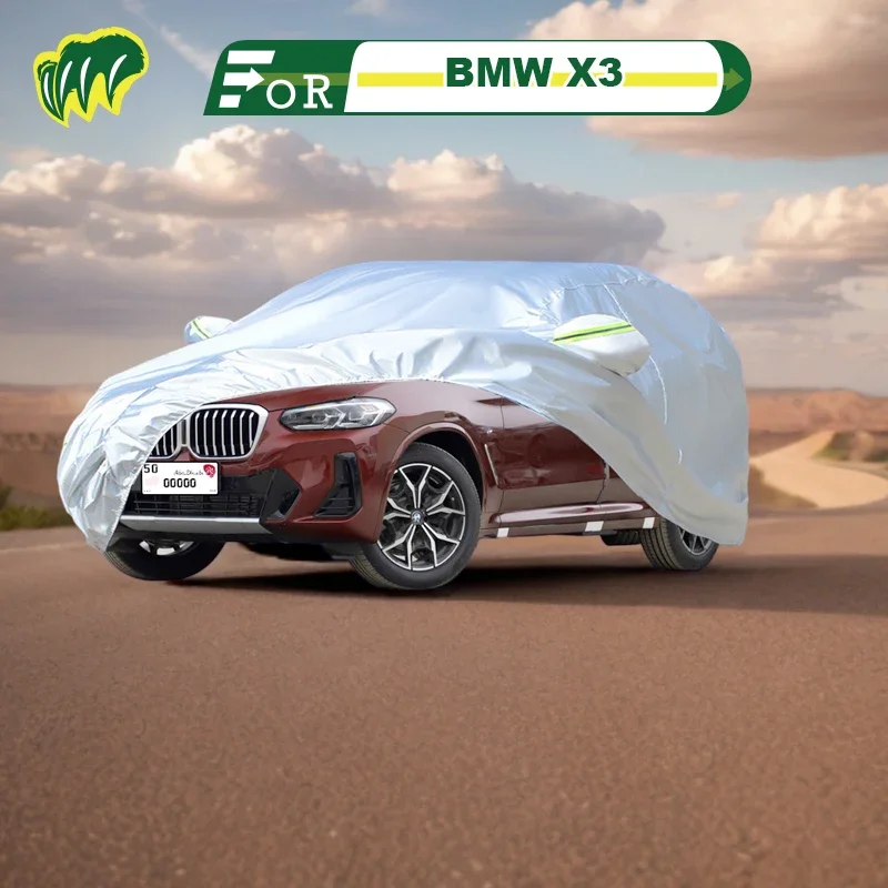 

Чехол для хэтчбека BMW X3 25i 30i ix3, водонепроницаемый уличный чехол, защита от солнца, дождя, с замком и молнией