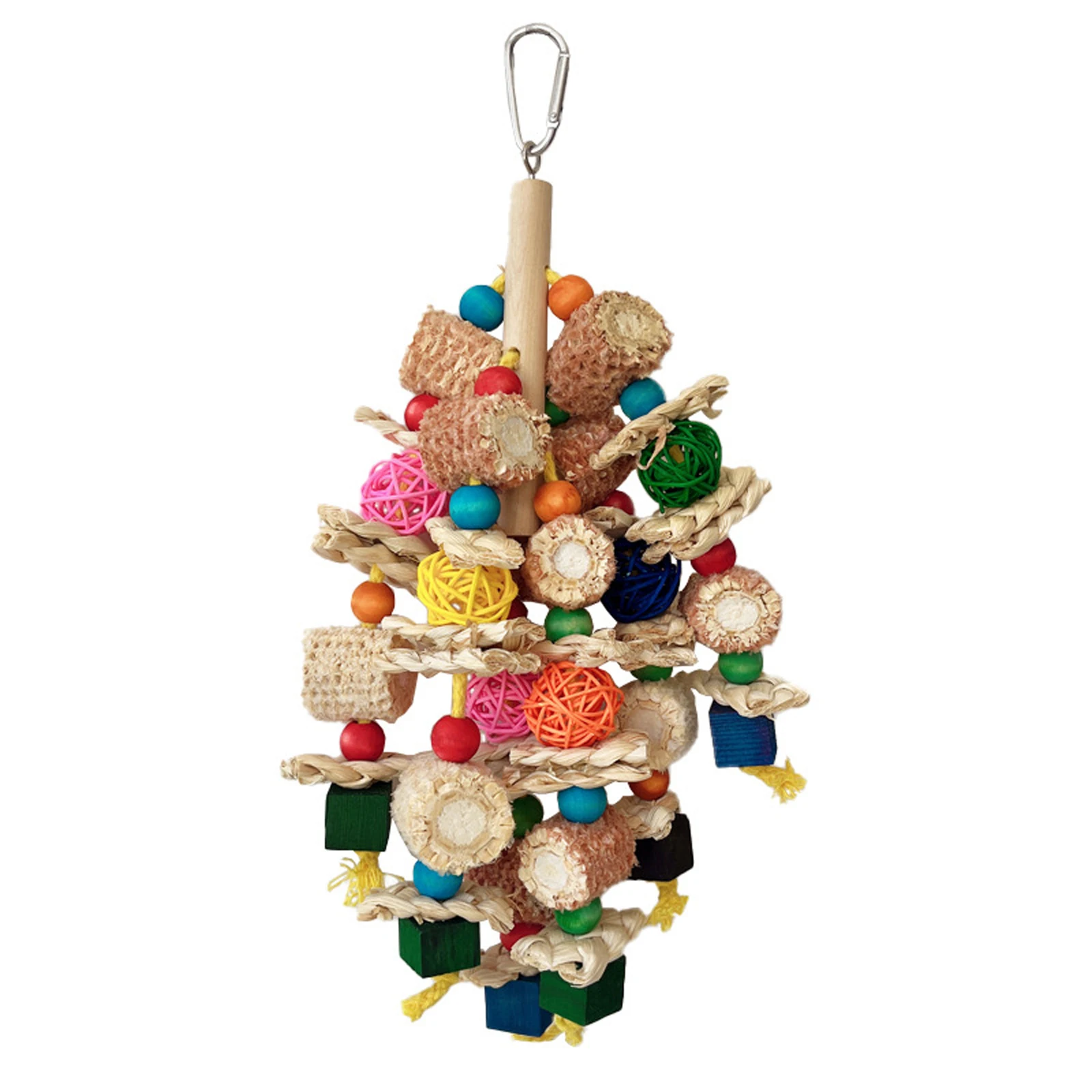 Cute Parrot Toys Bird Toys Bird Chew Natural Corn Cob For Small Medium-Sized Macaws African Grey Cockatoos Pet