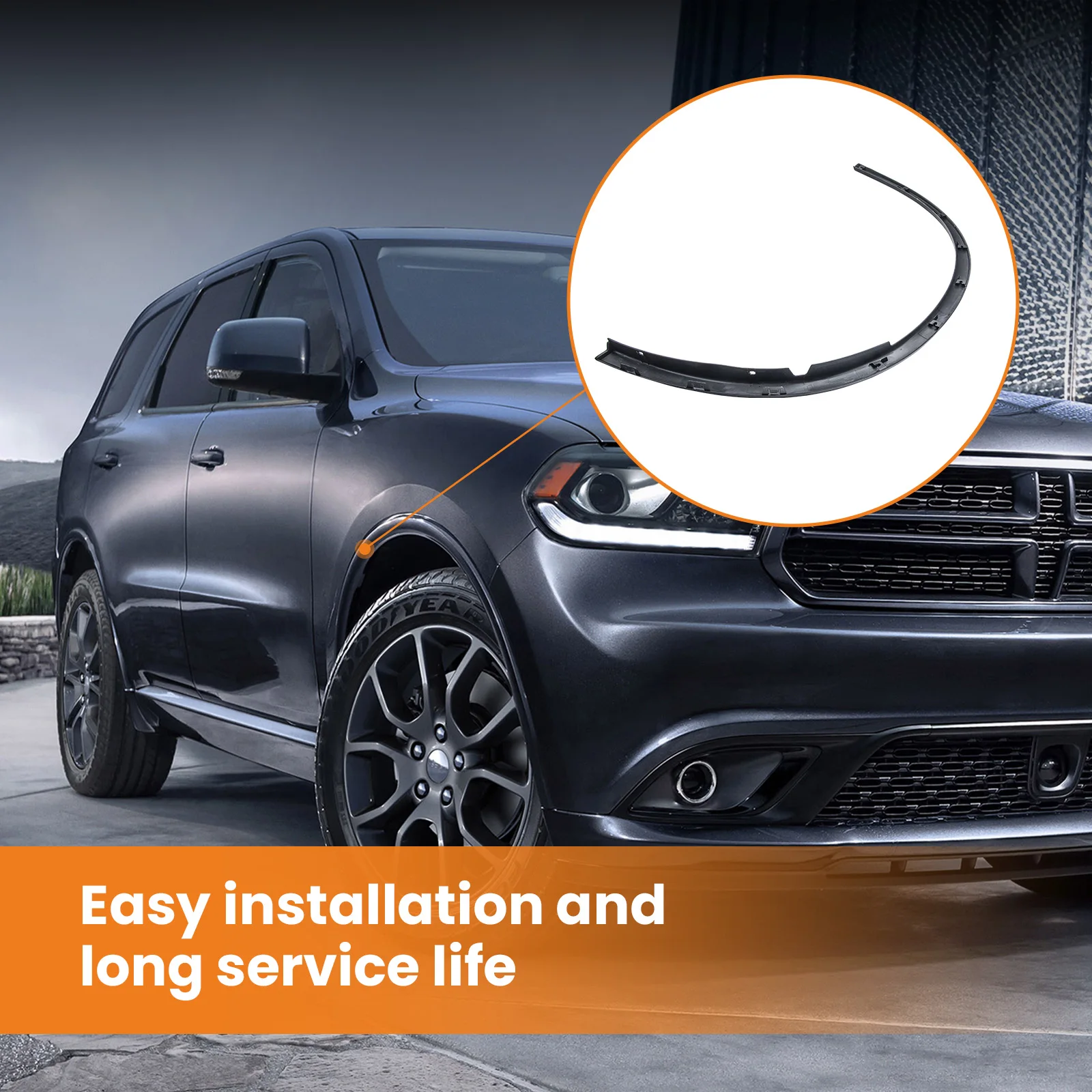 

Переднее левое колесо открывания формовочного крыла Flares Trim для Dodge Durango 2011 2002 2003-2020