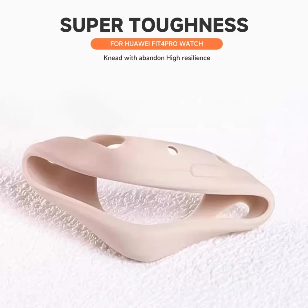 Premium Soft Silicone Protective Case for Smartwatch - Anti-Fall Bumper & Screen Guard