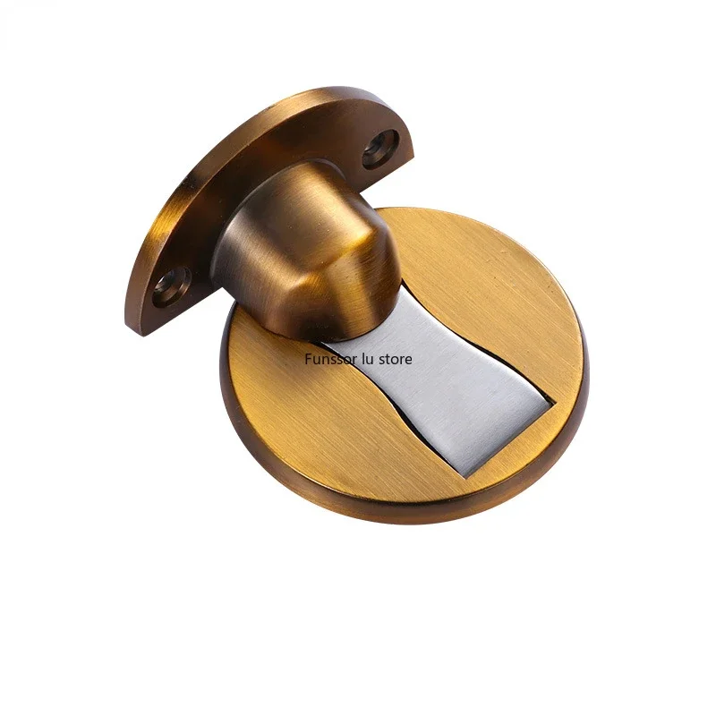 Magnet Door Stops 1pc Magnetic Door Stopper Non-punch Six Colors Available Holder Hidden Doorstop Furniture Hardware