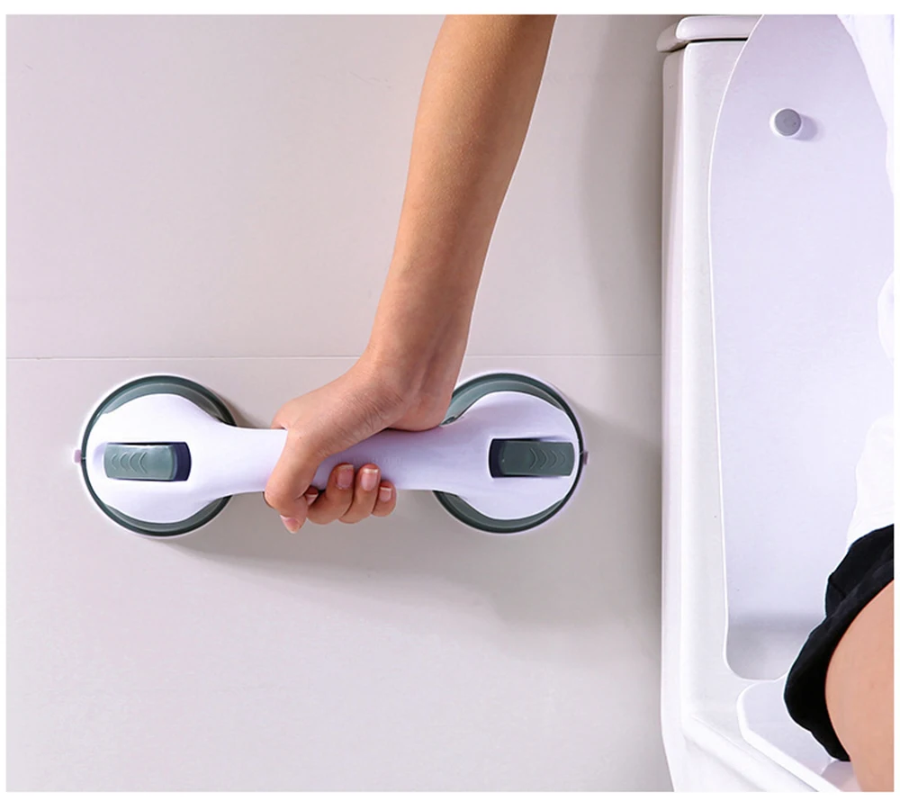 Description Picture 3 of itemBathroom Suction Grab Bar Safety Helping Handle Anti Slip Shower Handles Vacuum Sucker Handrail Plastics Suction Cup Bath Handle