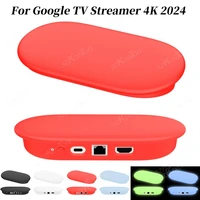 Silicone Protective Cover Shockproof Protective Sleeve Anti-Drop Soft Silicone Cover for Google TV Streamer 4K 2024 Console 1