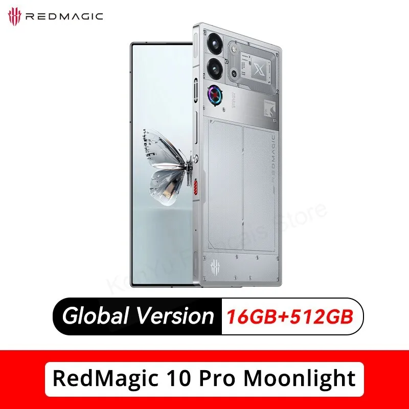 スマートフォン本体 Redmagic 10 Pro Moonlight 16GB+512GB RedMagic 10 Pro 16GB RAM + 512GB ROM Mobile Gaming - Moonlight