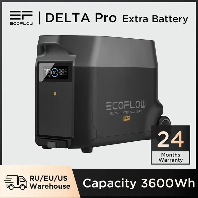 EcoFlow DELTA Pro + EcoFlow DELTA Pro Smart Extra Battery - EcoFlow