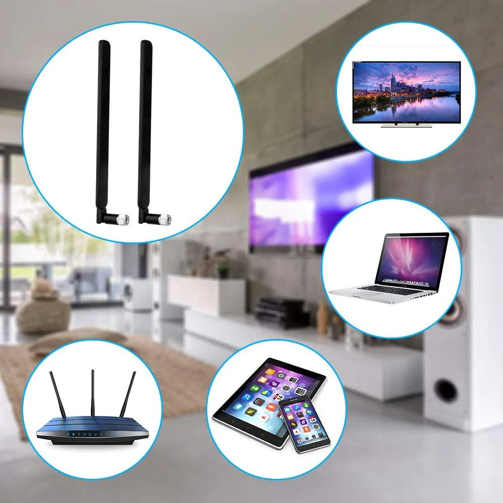 2 개/몫 4G 안테나 SMA 남성 10dBi 700-2700MHz 4G LTE 라우터 용 외부 Wifi 안테나 B593 E5186 B315 B310 B880 B890