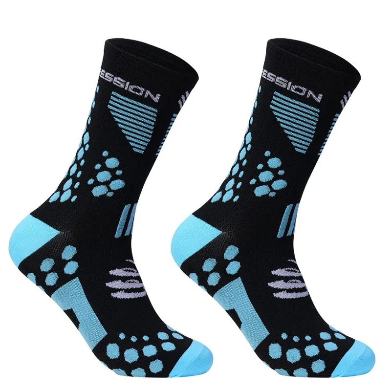 Cycling Compression Socks Professional Brand Sport Socks Protect Feet Breathable Wicking