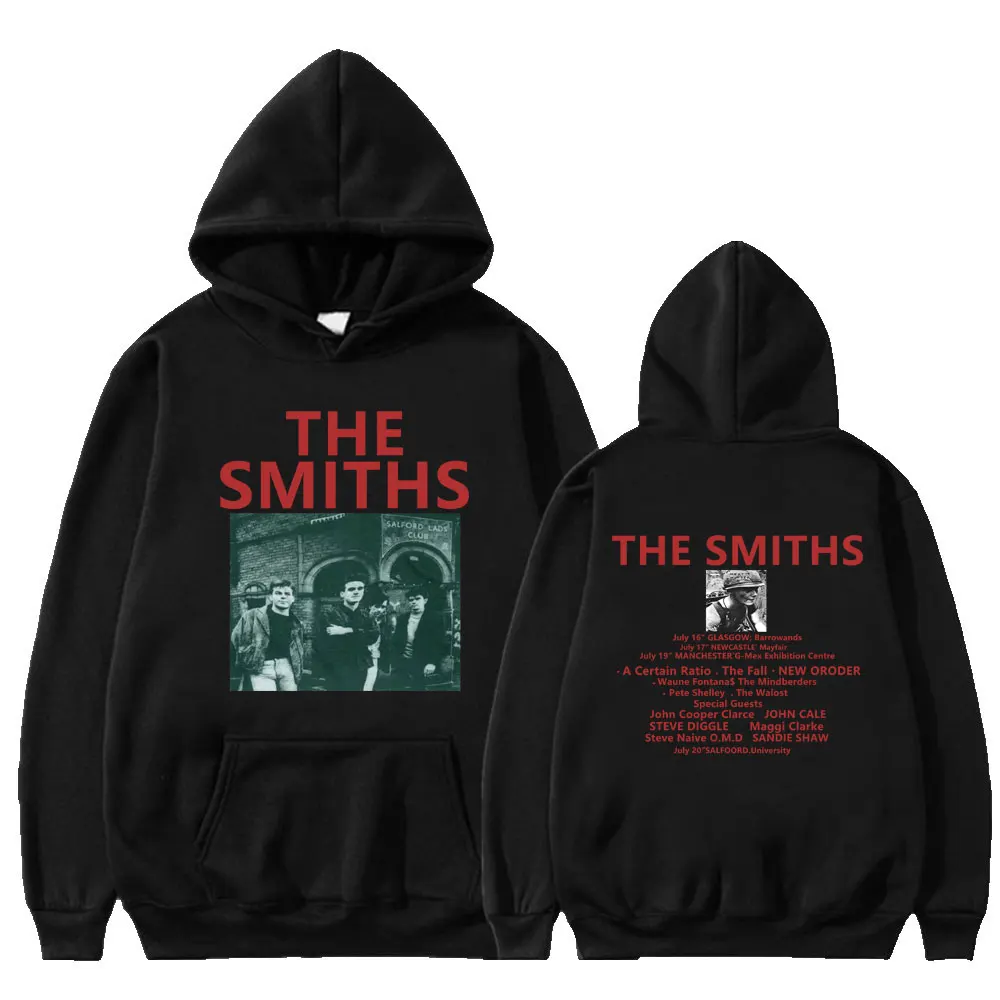 

The Smiths Festival of The Tenth Summer 1986 Tour Hoodie Men Women Hip Hop Rock Band Loose Fleece Hoodies Gothic Male Pullovers