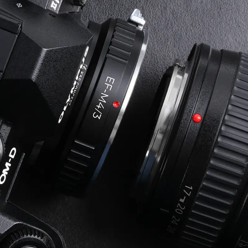 K&F Concept Lens Adapter for Canon EOS EF FD M42 MD Nikon F Mount Lens to Micro M4/3 MFT Olympus Pen and Panasonic Lumix Cameras - Image 4