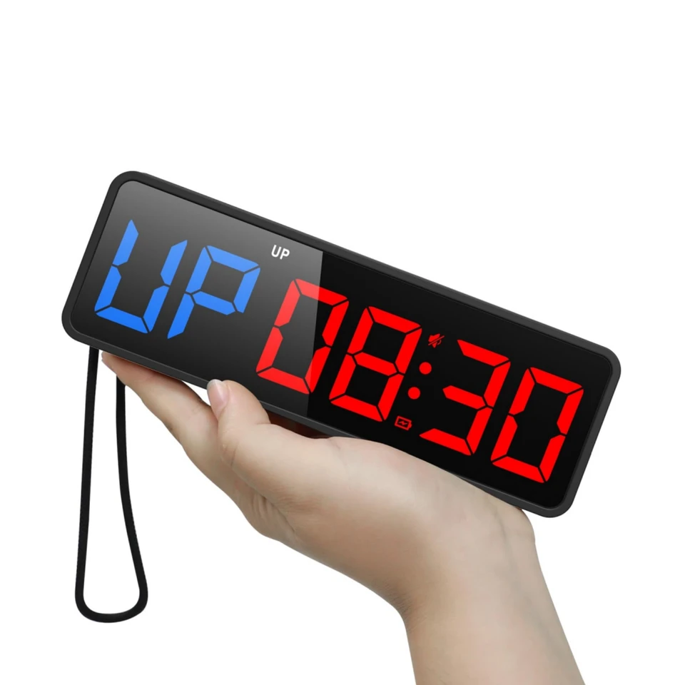 赤色LEDタイマー時分、秒、壁掛け時計、LED時計、屋外LEDディスプレイ、高輝度タイマー、12時間/24時間リアルタイム時計 特売】Qecyd  デジタル時計 大型 壁掛け 置き掛け兼用 目覚まし時計 13インチ大画面 卓上 ストップウォッチ 置き時計 壁掛け時計 大文字 見やすい ...