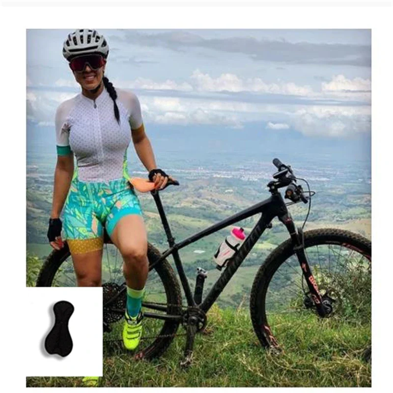 Women's Custom New Pro Triathlon Breathable Short Sleeve Cycling Jersey Suit Ladies Gel Pad Bicycle Triathlon Jumpsuit sets 5