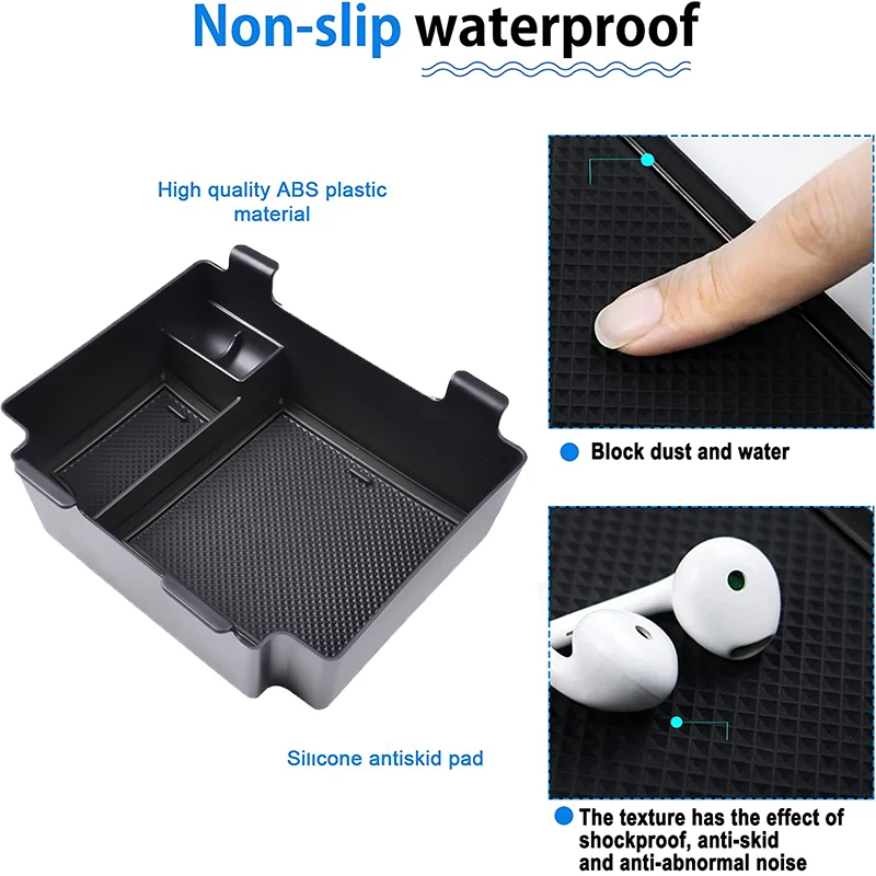 Car Armrest Storage Box For 2022 2023 Honda Acura RDX Accessories Interior Parts Center Console Glove Box Organizer 