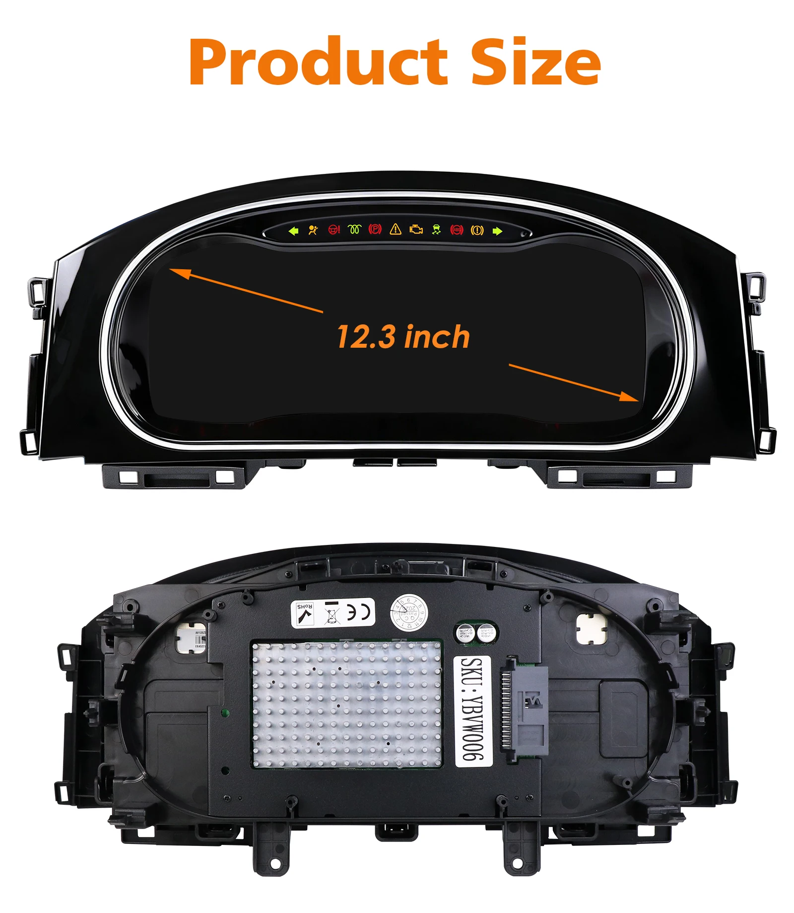 Panel de Instrumentos Digital para Volkswagen VW Golf 7 MK7 2014-2020, Cabina Virtual, Velocímetro, Panel de Control, Carplay, Android Auto 5