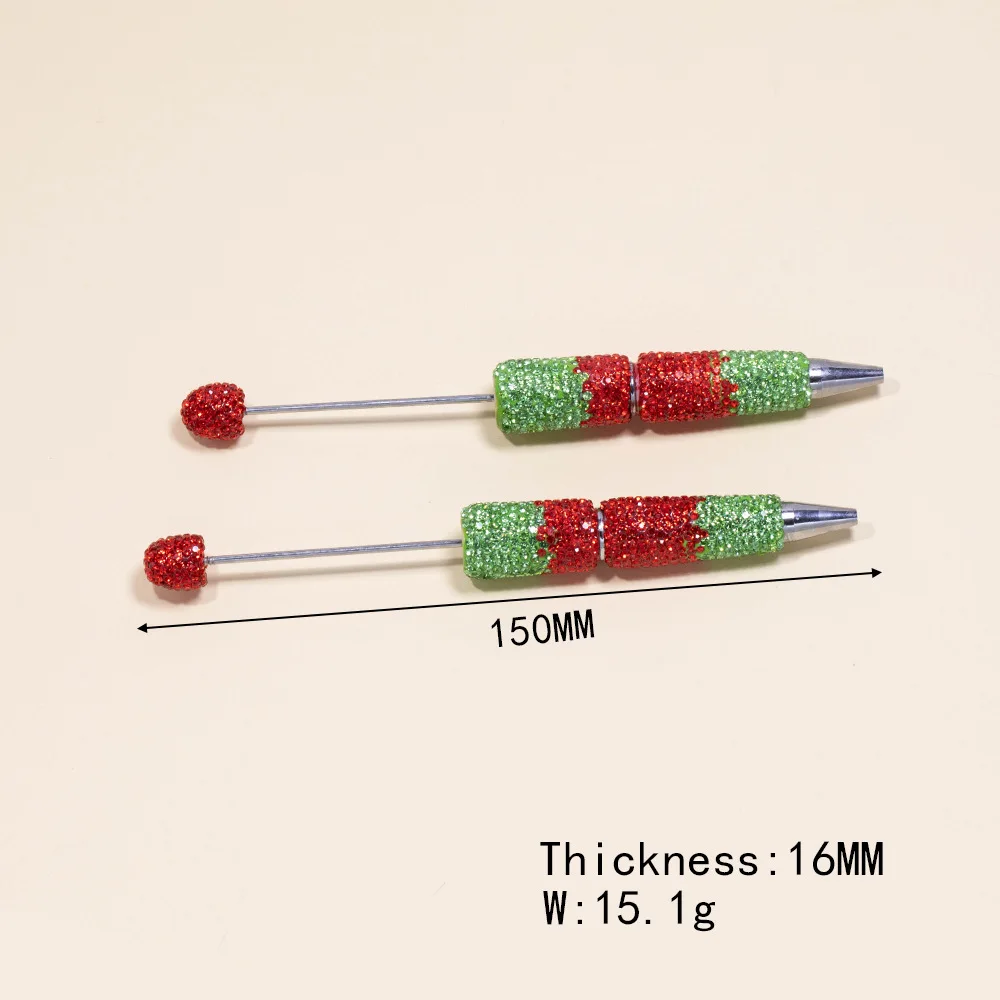 새로운 컬러 비즈 펜, DIY 쥬얼리, 수제 선물, 비즈 볼펜, 럭셔리 펜, 카와이 문구, 귀여운 사무실 액세서리, 50 개