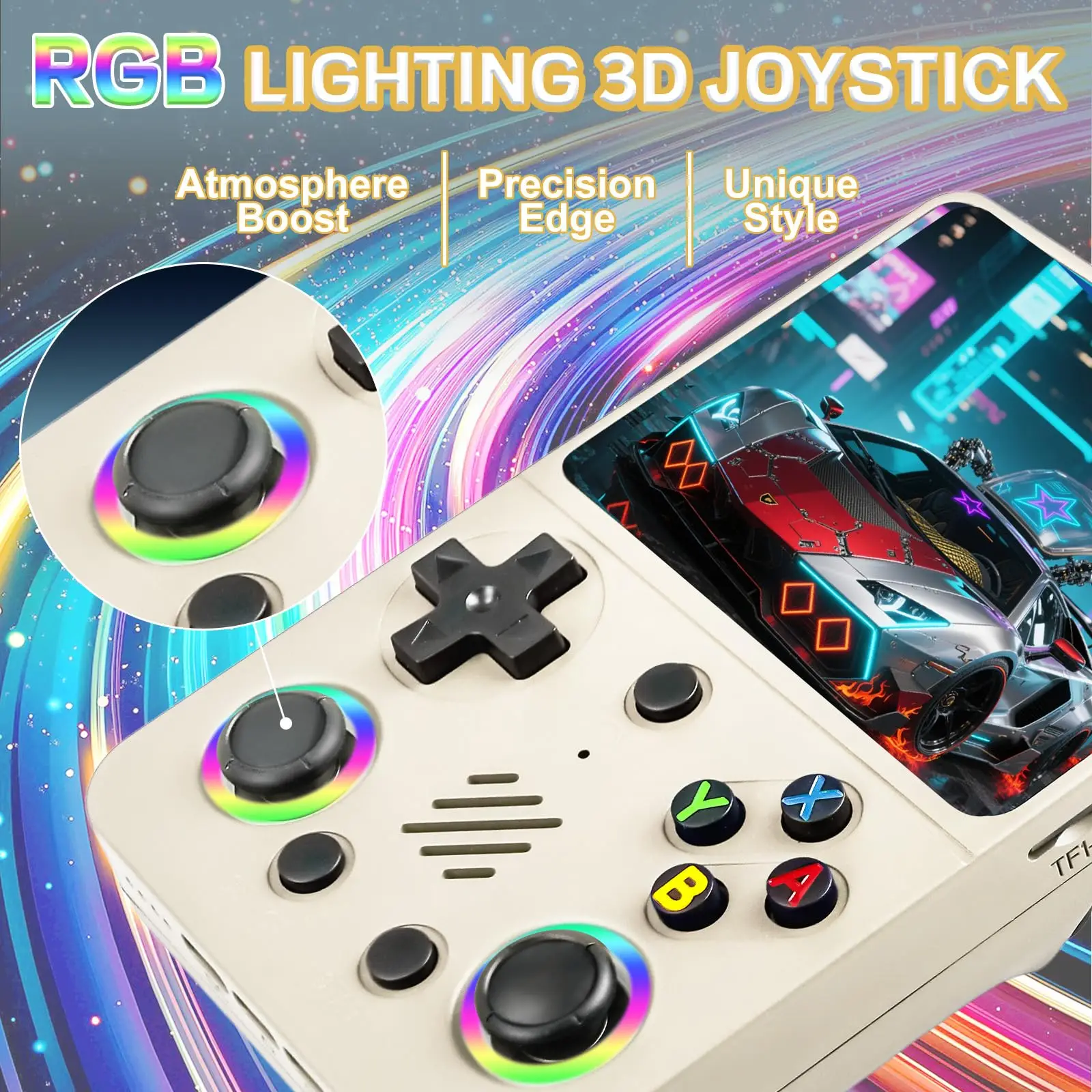 RG36PRO Handheld Game Console 3.5 Inch IPS Screen 30000 Games 64G Card 3000mAh Battery Open Source Retro Gaming Player_voghion.com