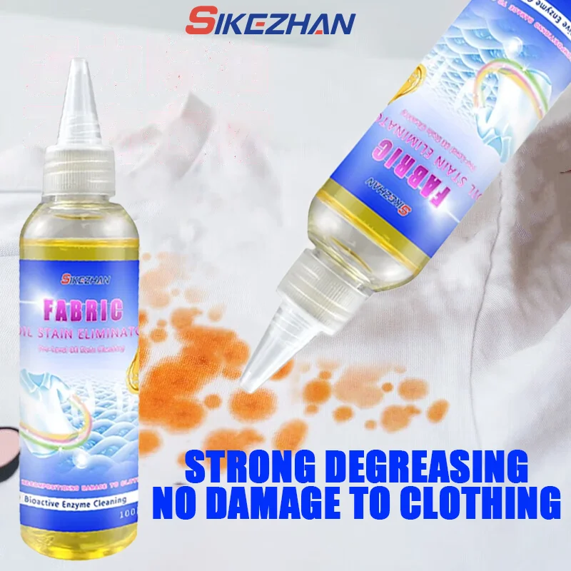 100 ML High Efficiency Active Enzyme Laundry Detergent White Shirt Guardian Works on Most Coffee Mud Grease Oil Stain Remove