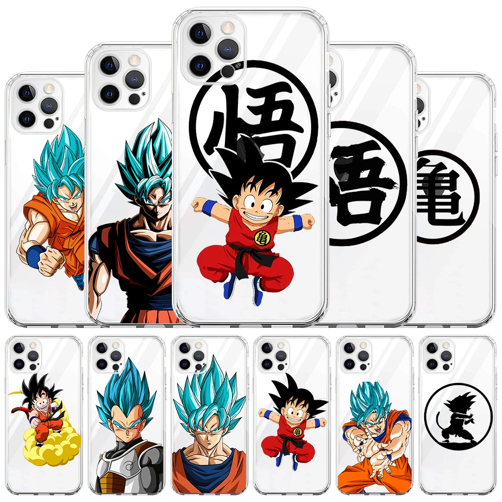 Dragon Ball Clear Case For Apple iPhone 13 11 12 Pro Max 7 + XR 8 X 6 6S Plus XS 2022 Transparent Soft Phone Cover iphone 13 mini leather case