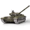 Omnidirectional Drive Metal 65CM Oversized T-72 Remote Control Tank 1:16 Launch Bullet Smoke Sound Barrel lift Electric RC Tank 6