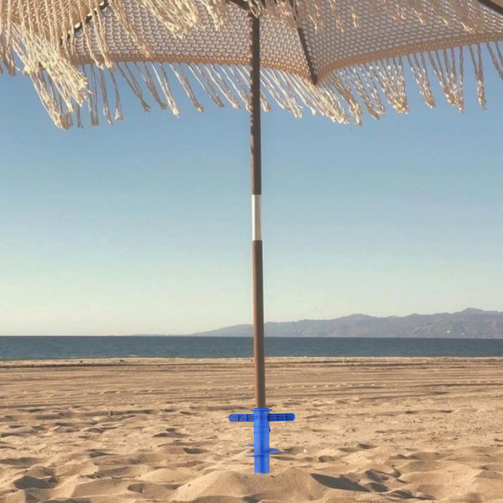 Garden Adjustable Sun Awning Parts Easy To Use High Quality Plastic Sand Ground Versatile Use 31*17 Cm Beach Patio