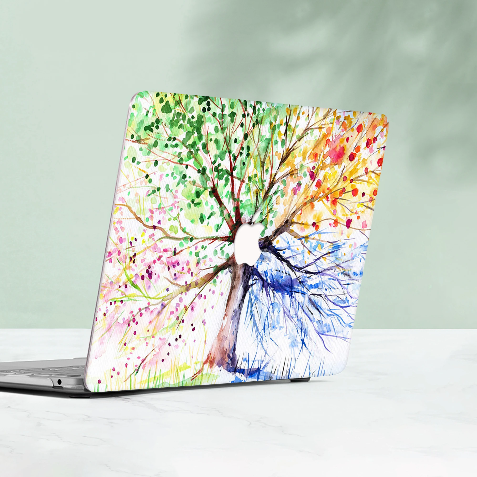Árvore Colorida Case Duro para Macbook ar 13 Macbook Pro 13 16 15 Portátil Capa para Macbook ar 13 A2337 Accessorie