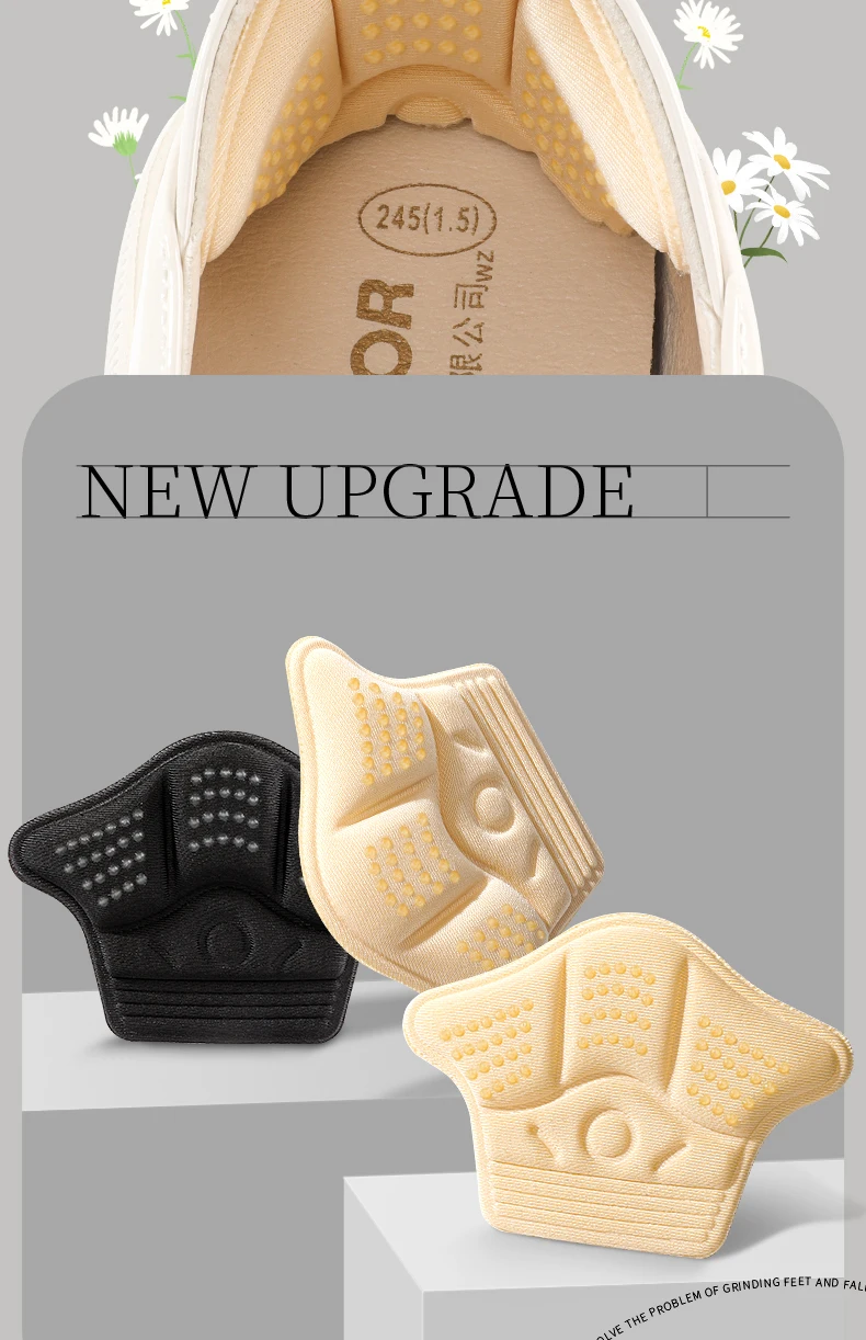 Sneakers Heel Sticker Shoe Protector Heel Liners Cushion Inserts for Women Sports Heel Pad Can Be Cut Adjusted Half Size Pads