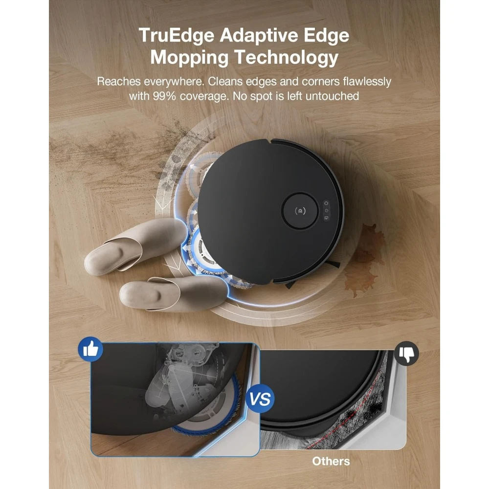 Commercial Washing Robots, Robot Vacuum And Mop, 11000Pa Adaptive Edge Mopping, Mop Wash & Auto-Mop Lifting, Washing Robots