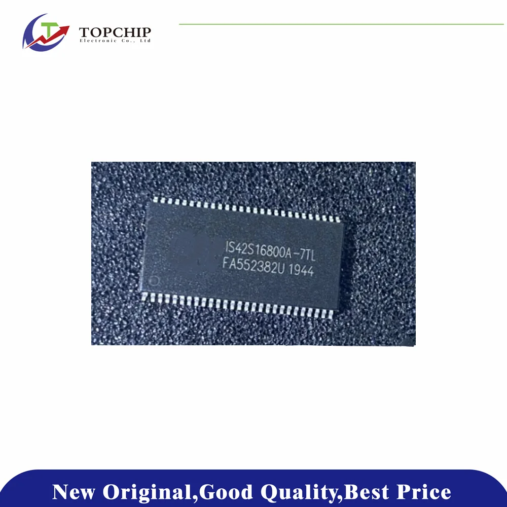 

1Pcs New Original IS42S16800F-7TLI SDRAM Memory IC 128Mbit Parallel 143 MHz 5.4 ns 54-TSOP II